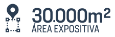 30.000m² de área expositiva